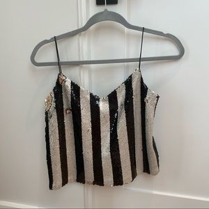 Zara sequin top
